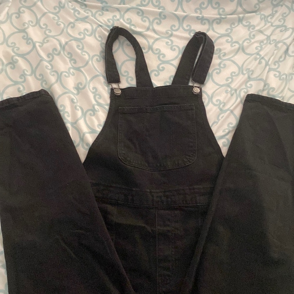 Black overalls, size 10, like new